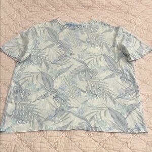 American Eagle Outfitters Tropical Leaf Shirt